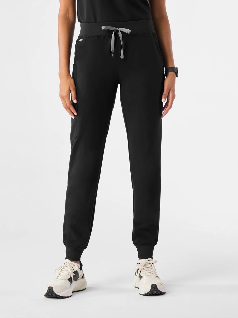 Figs Zamora Black Scrub Joggers Navy Pocket Uniform Healthcare Size L